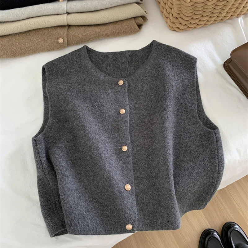 Sleeveless Cardigan