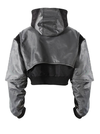 Hooded Bomber Gray