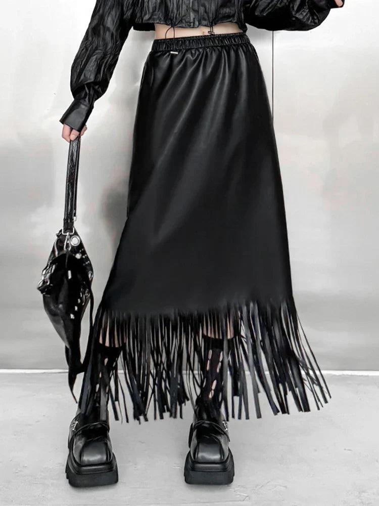Leather Maxi Skirt