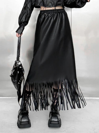 Leather Maxi Skirt