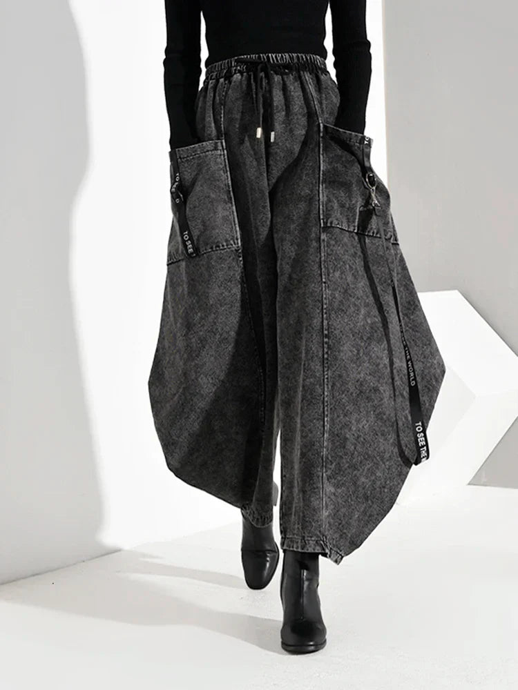 Wide Leg Pants Black