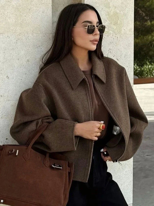 Woolen Jacket Brown