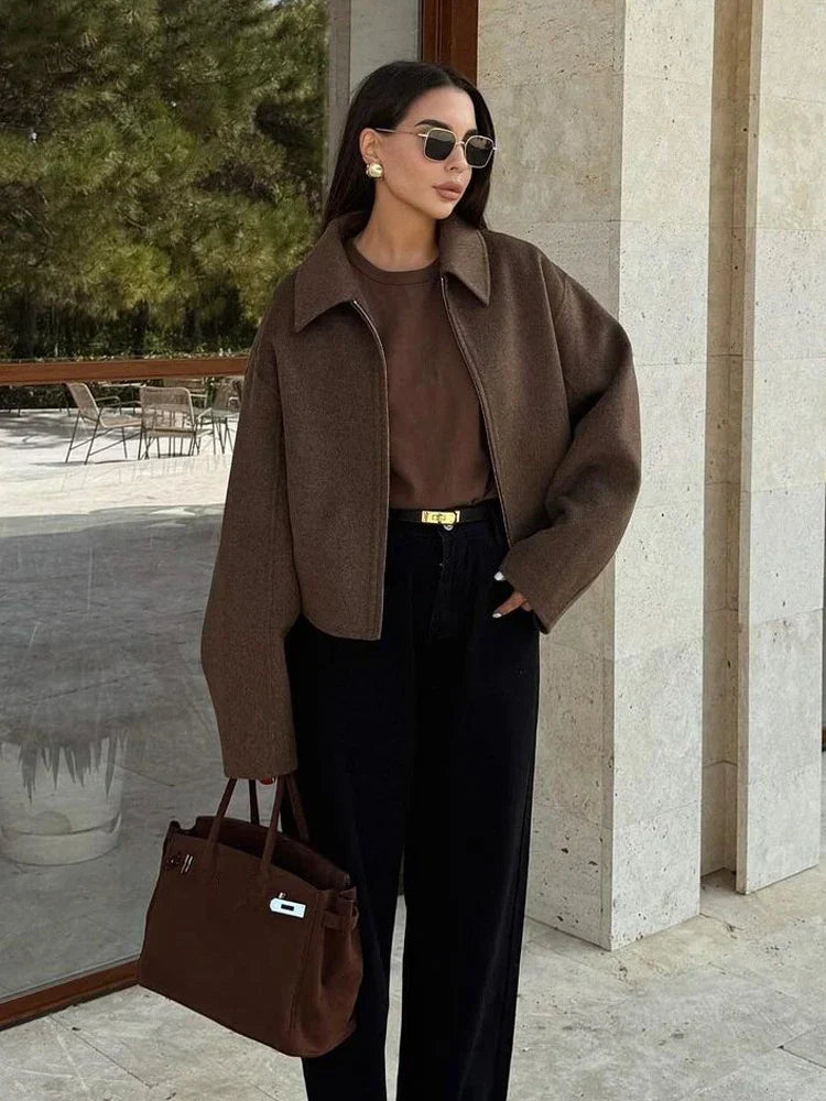 Woolen Jacket Brown