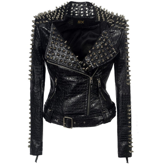 Spiked Leather Jacket