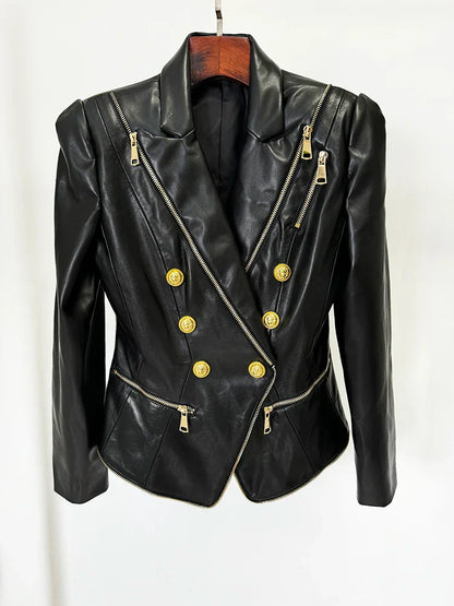 Leather Blazer