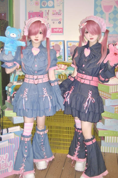 Y2k Sweet Girl Cosplay 4-piece Set