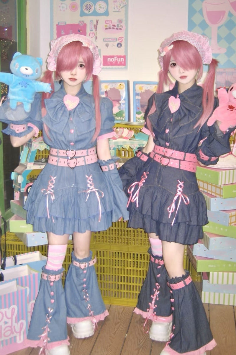 Y2k Sweet Girl Cosplay 4-piece Set