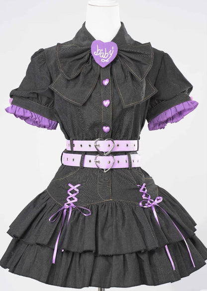 Y2k Sweet Girl Cosplay 4-piece Set