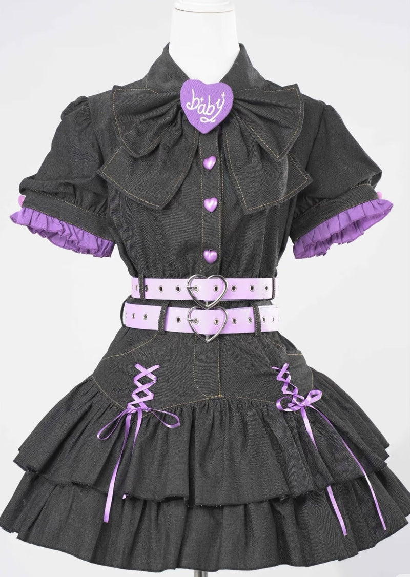 Y2k Sweet Girl Cosplay 4-piece Set