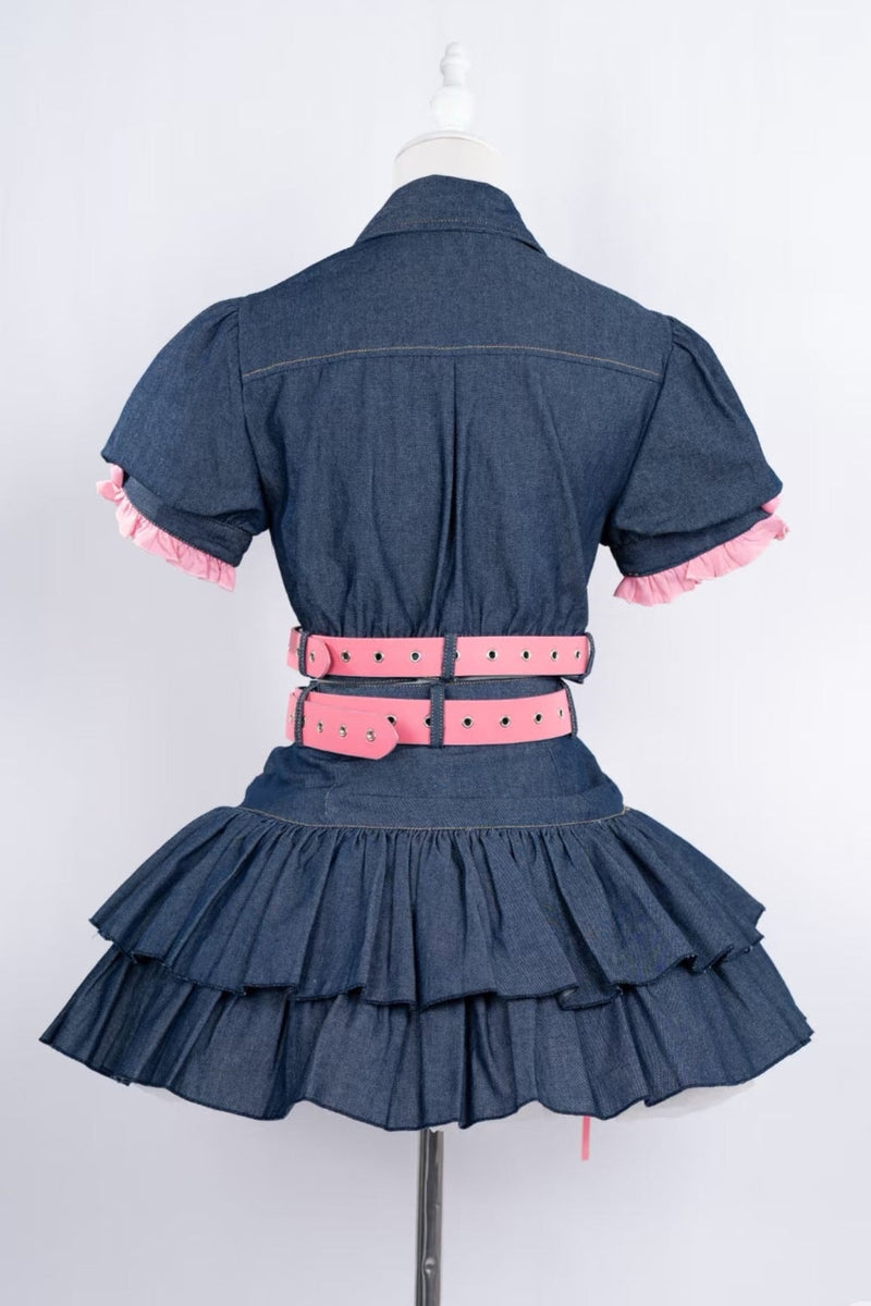 Y2k Sweet Girl Cosplay 4-piece Set