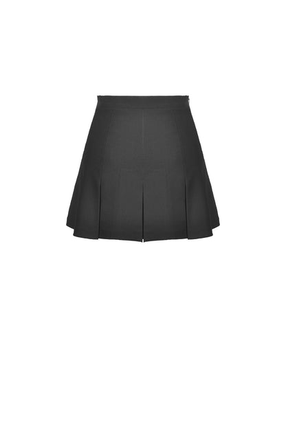 Buckled Chain Mini Skirt