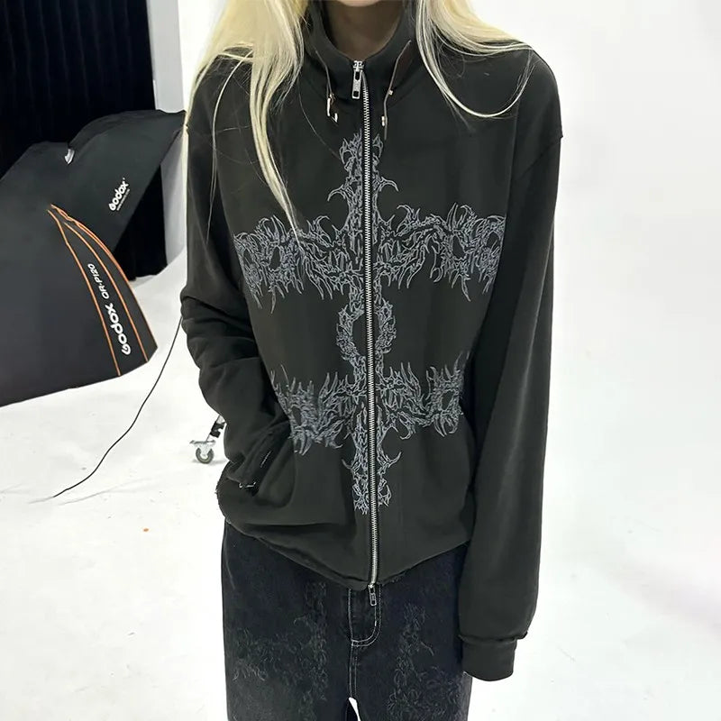 Gothic Sweatshirt Gray