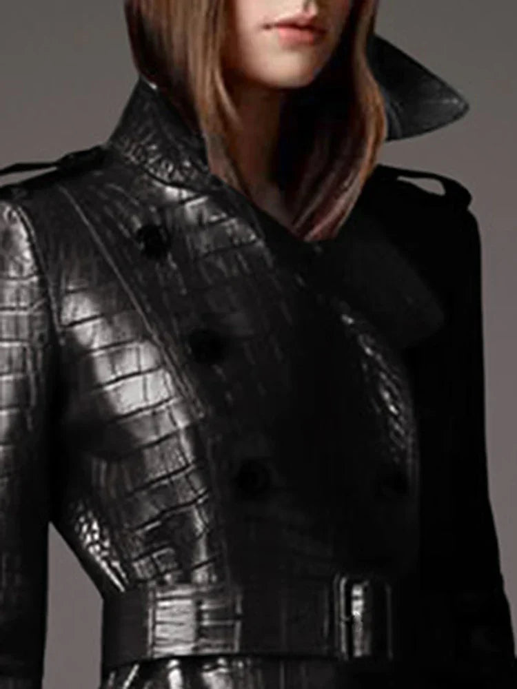 Crocodile Trench Coat