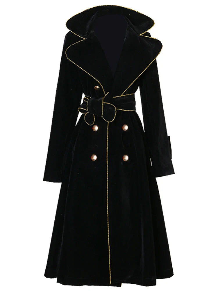 Velvet Trench Coat