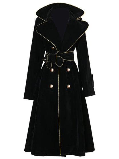 Velvet Trench Coat