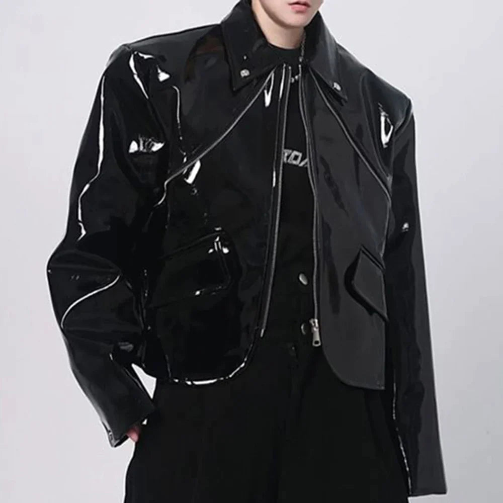 Shiny Leather Jacket