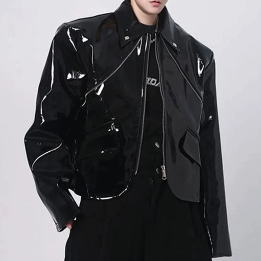 Shiny Leather Jacket