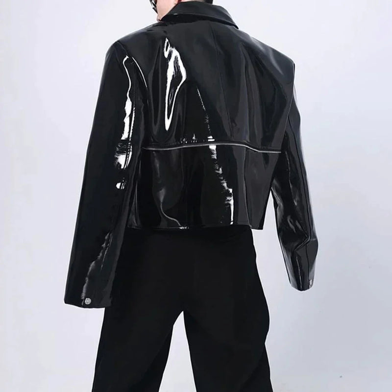 Shiny Leather Jacket