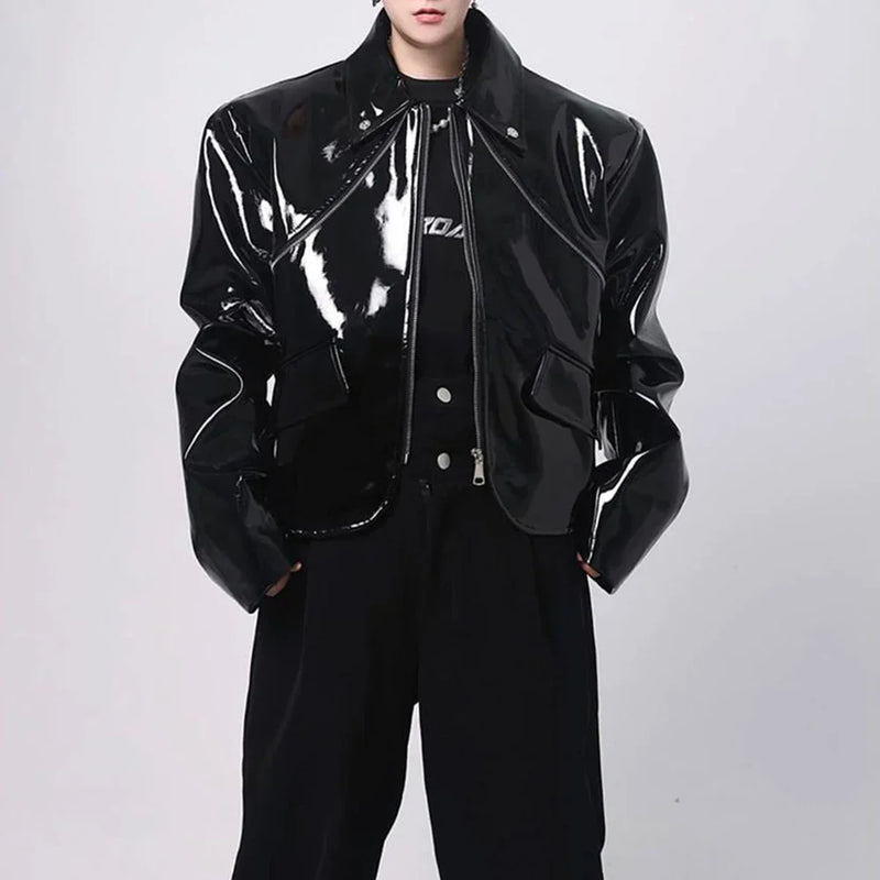 Shiny Leather Jacket