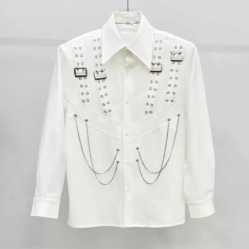 Gothic Chain Shirt Black