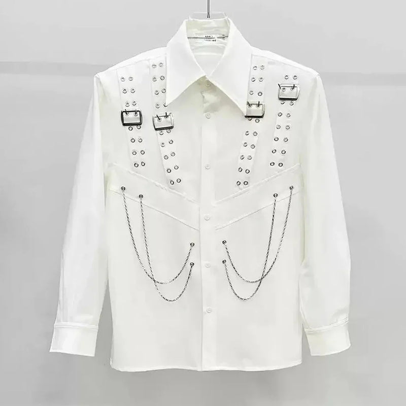 Gothic Chain Shirt Black