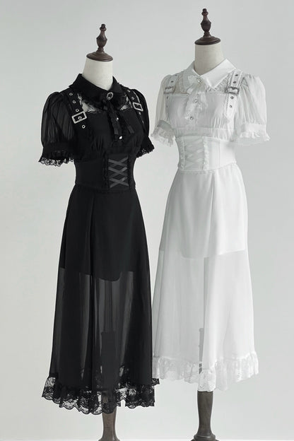 Subculture Sheer Top + Long Skirt