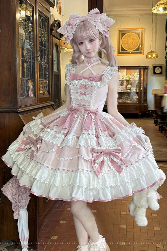 [pre-order] Lily's Tea Party Antique Lolita Dress Complete