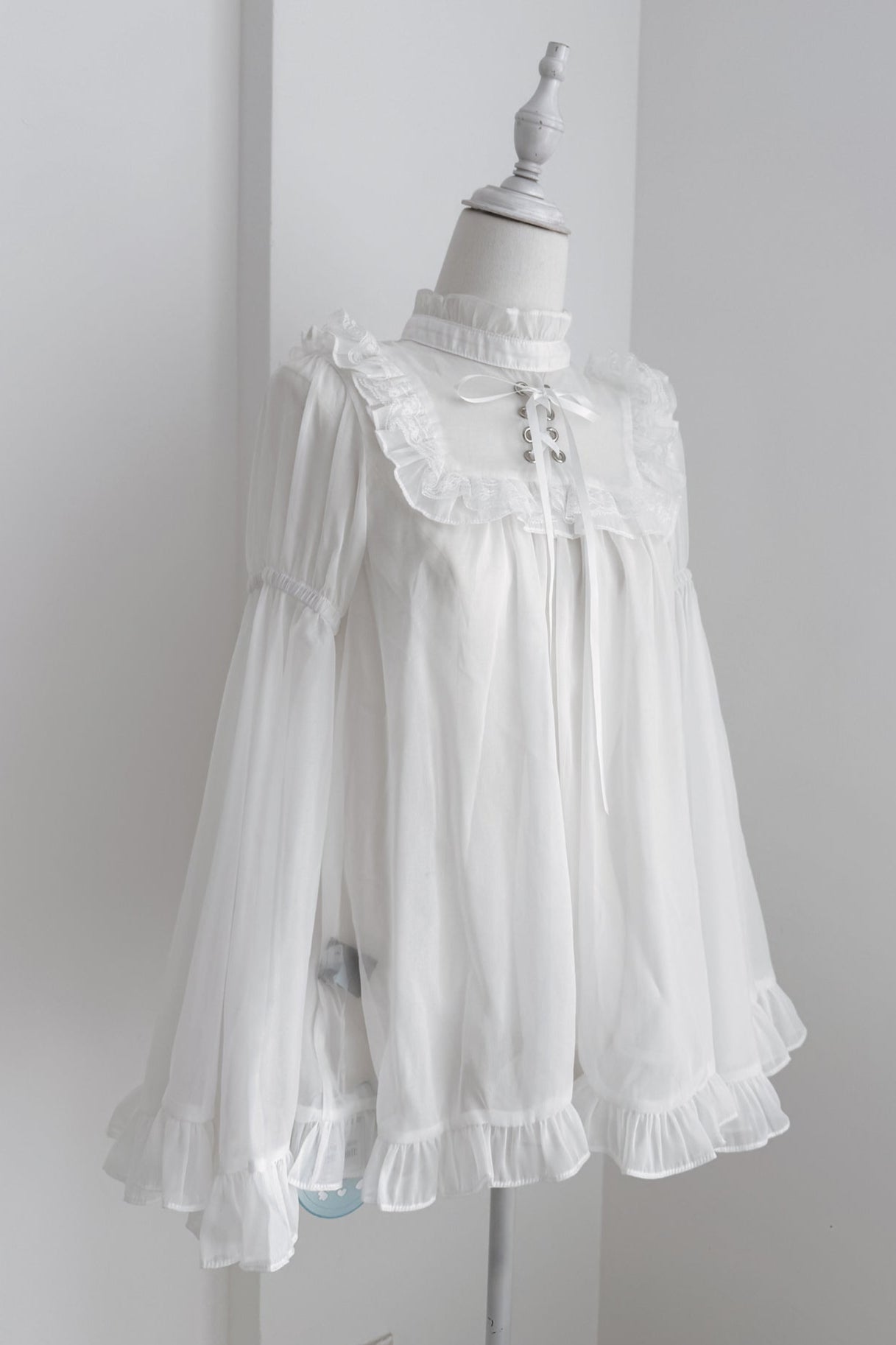 Jirai Bird Suspender Dress + Sheer Sleeve Top