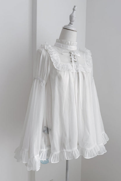 Jirai Bird Suspender Dress + Sheer Sleeve Top