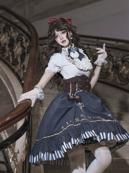 [pre-order] Lolita Retro Shirt + Belt + Skirt