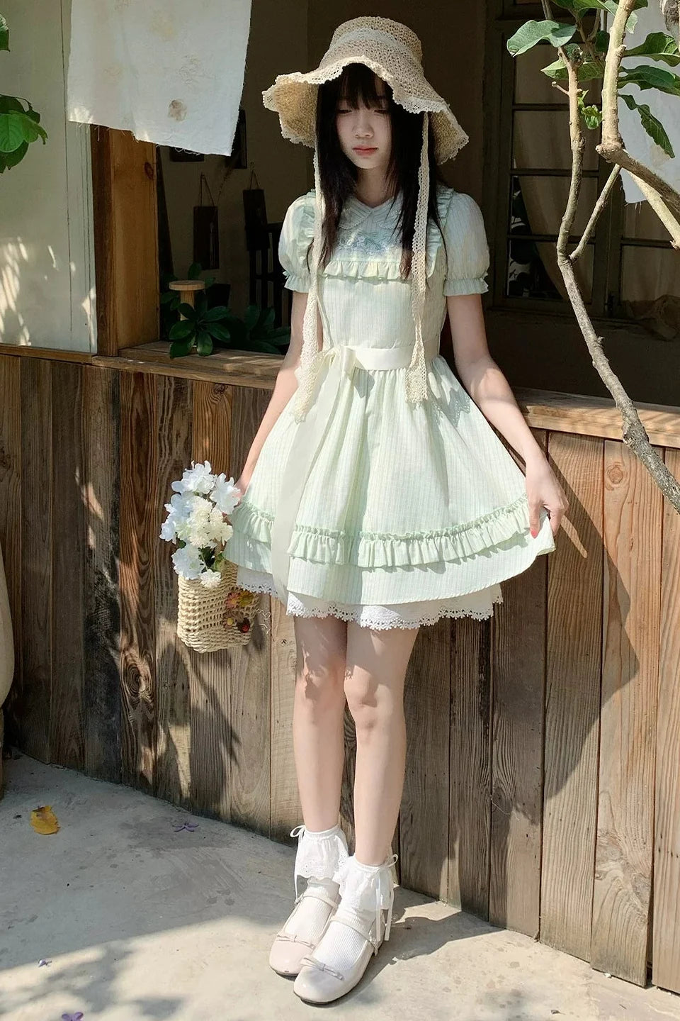 Lace Trim Sweet Dress