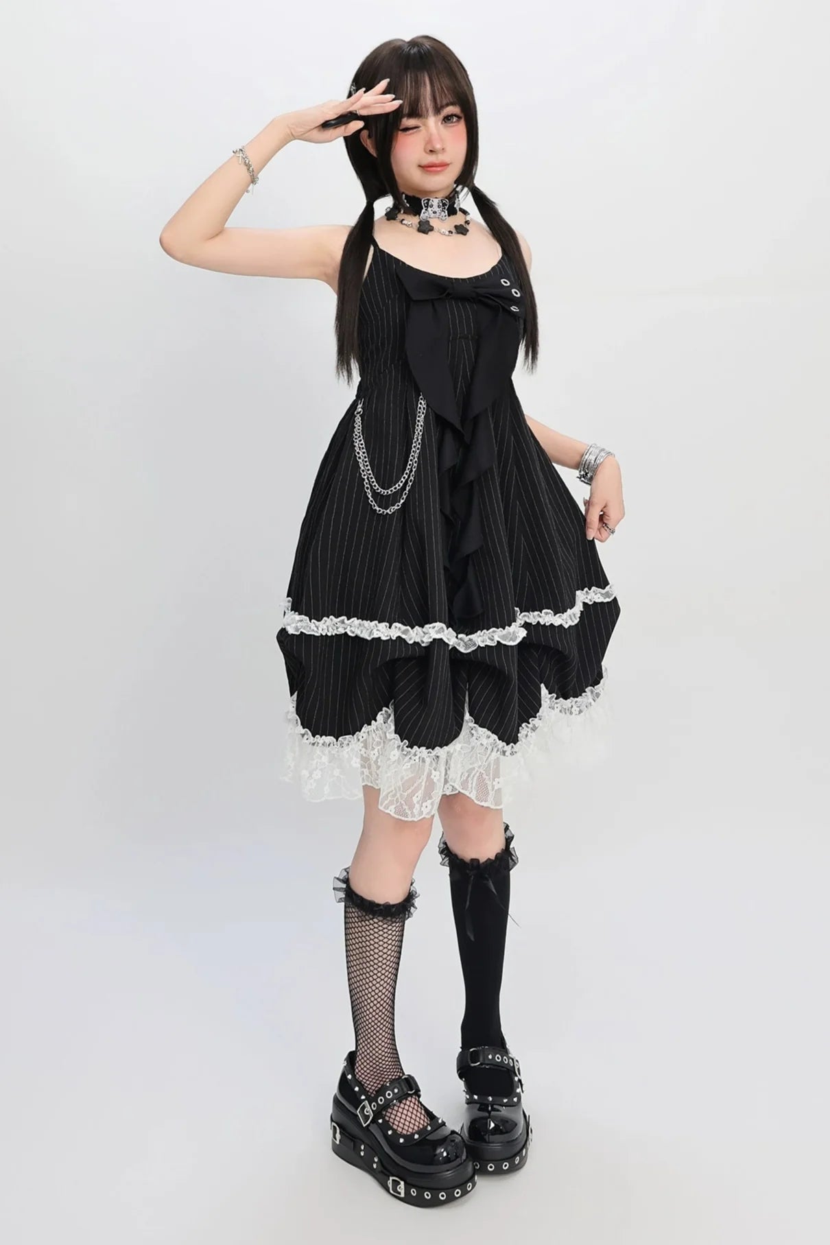 Jirai Lace Camisole Dress