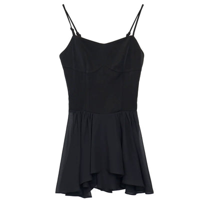 Light Smock Suspender Dress + Short Dress + China Design Sleeveless Top + Short Shirt + Pearl Accessories