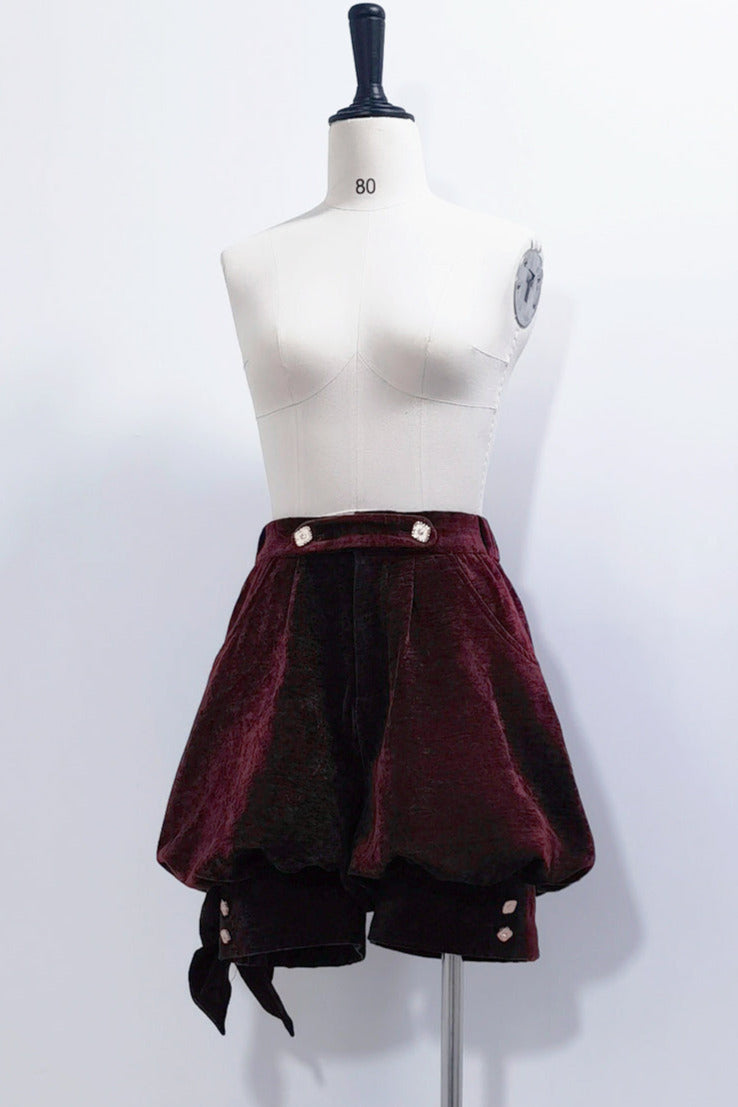 Hunting Rabbit Retro Red Bunny Ear Jacket + Vest + Shorts