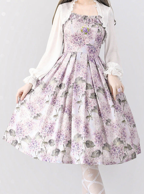 Forest Basket Retro Classic Lolita Dress + Cardigan