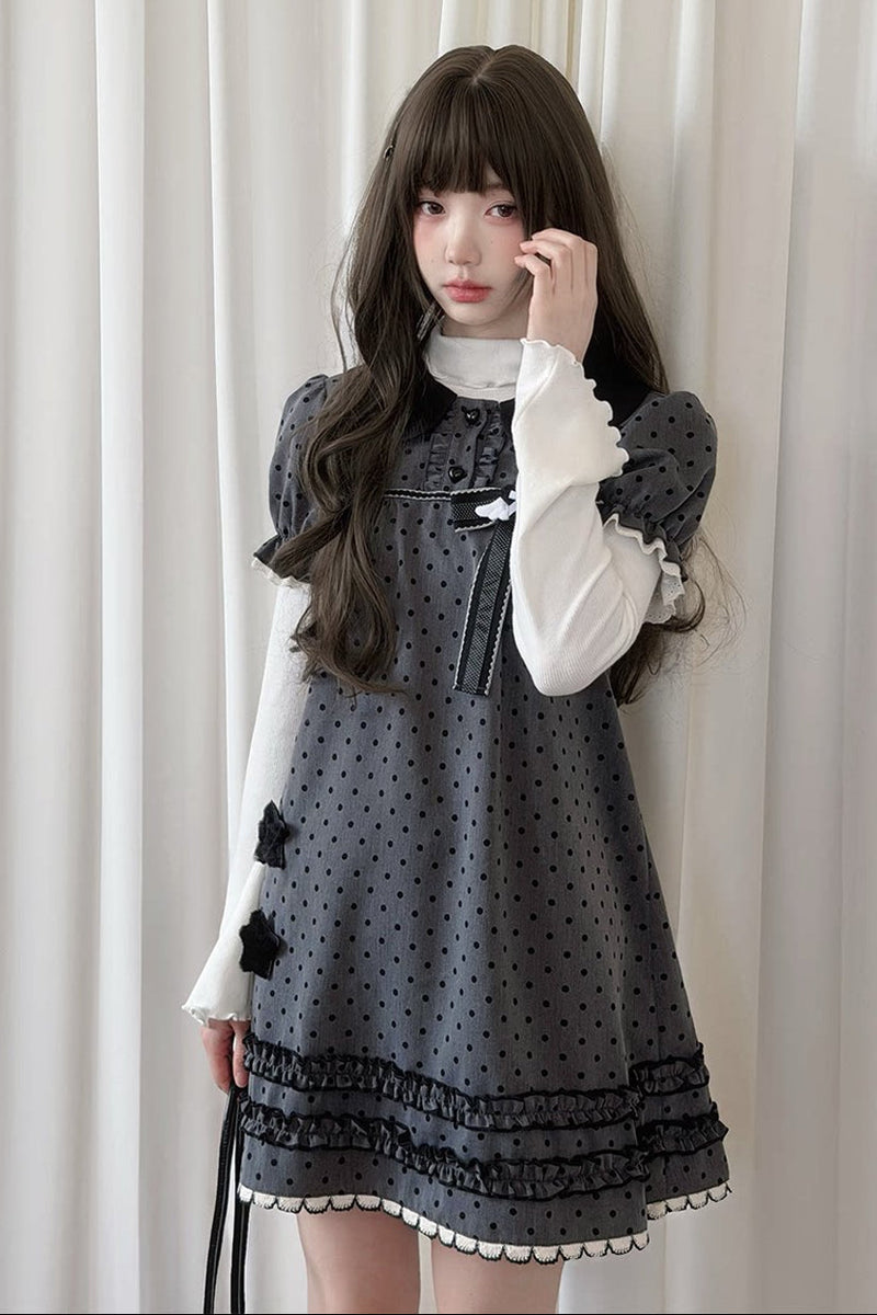 Star Wish Dot Dress + Inner Top