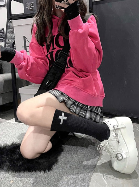 Round Toe Lolita Cool Punk Shoes