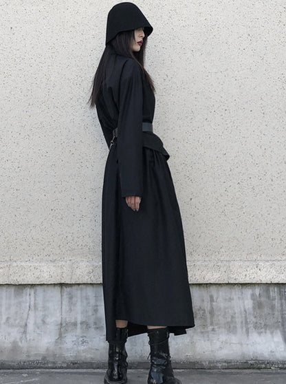 Mode Asymmetric Fake Two Piece Dress