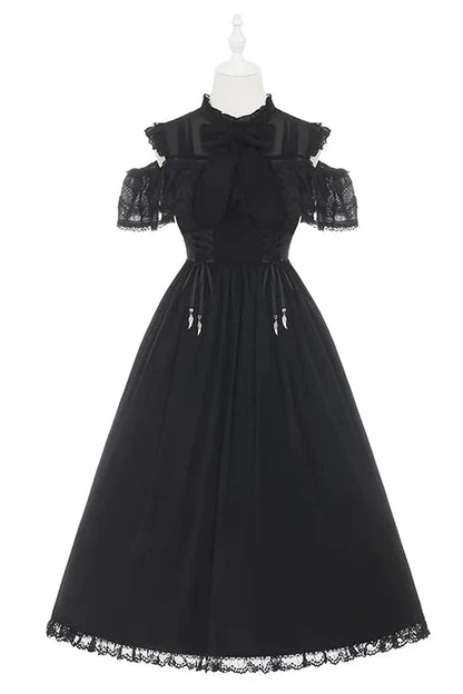 Dark Style Off Shoulder Lace Dress