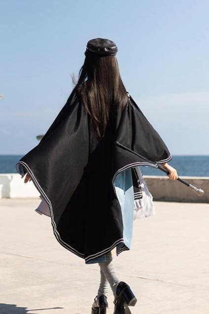 [reserved Product] Dark Knight Contract Blue Army Cloak Dress Suit