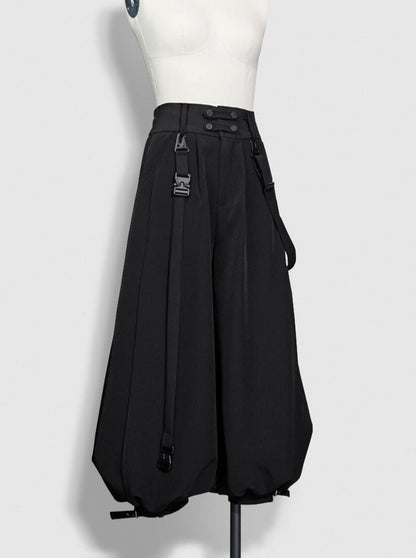 Dark Cool Jacket + Capri Pants + Hooded Scarf