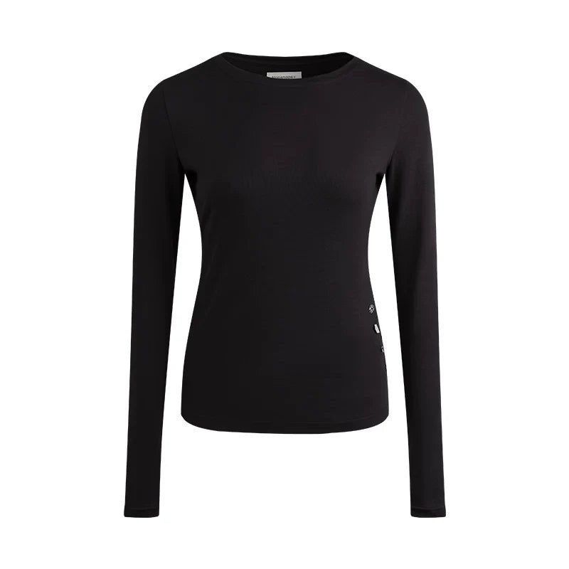 Y2k Button Layered Top