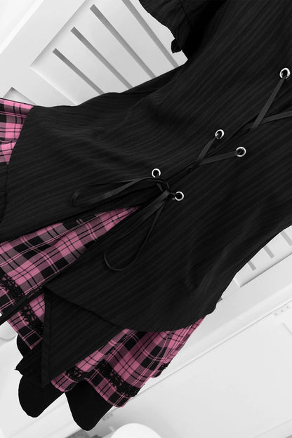 Subculture Sweet Cool Top + Plaid Skirt