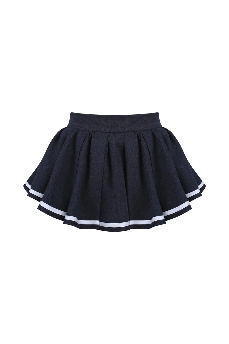 Doll School Ribbon Tie Shirt + Puff Skirt