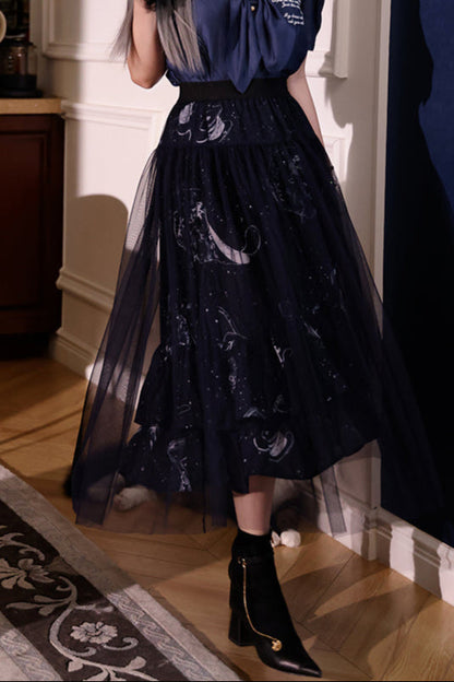 Dark Moon Top + Short Skirt + Long Skirt