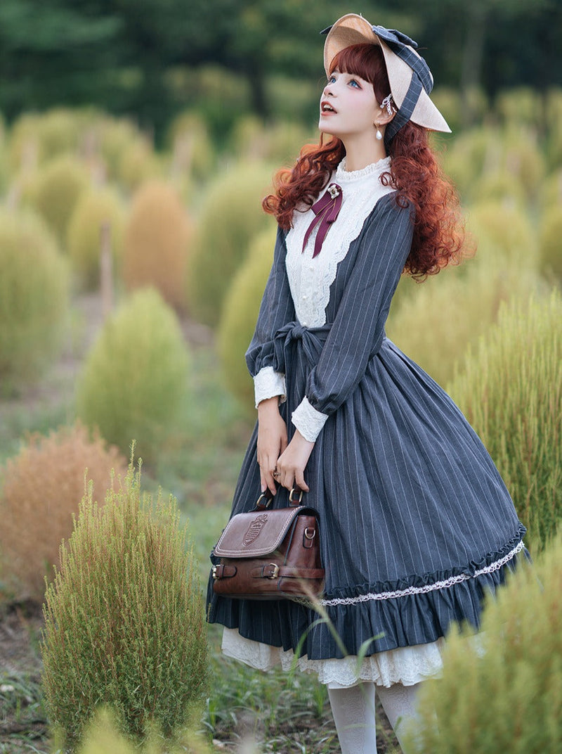 Classical Striped Volume Lolita Dress [pre-order]