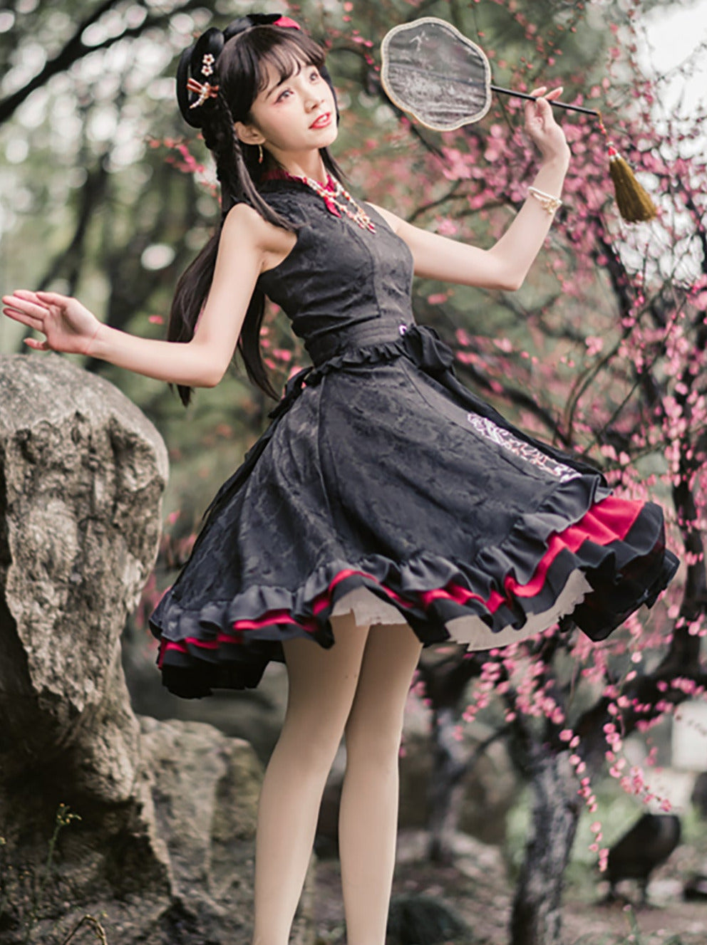 Chinese-style Nine-tail Fox Lolita Dress Set