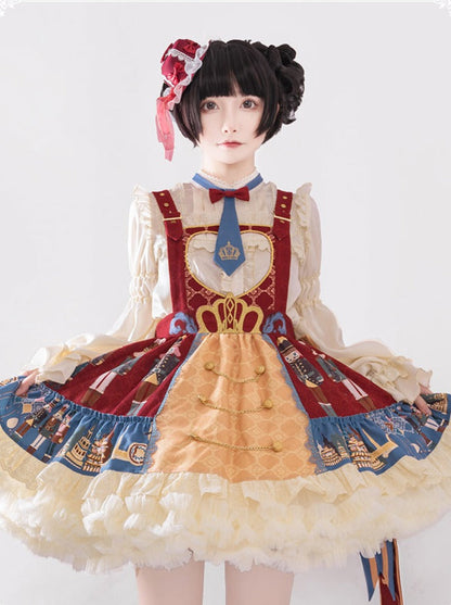 Red Snow Lolita Jumper Skirt + Clara Blouse