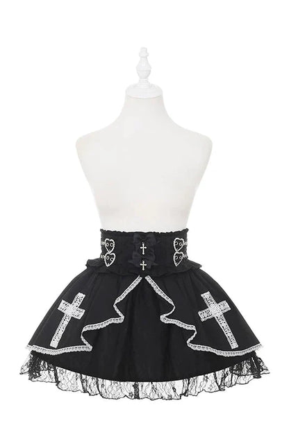 Cape Style Shirt + Cross Skirt + Hat