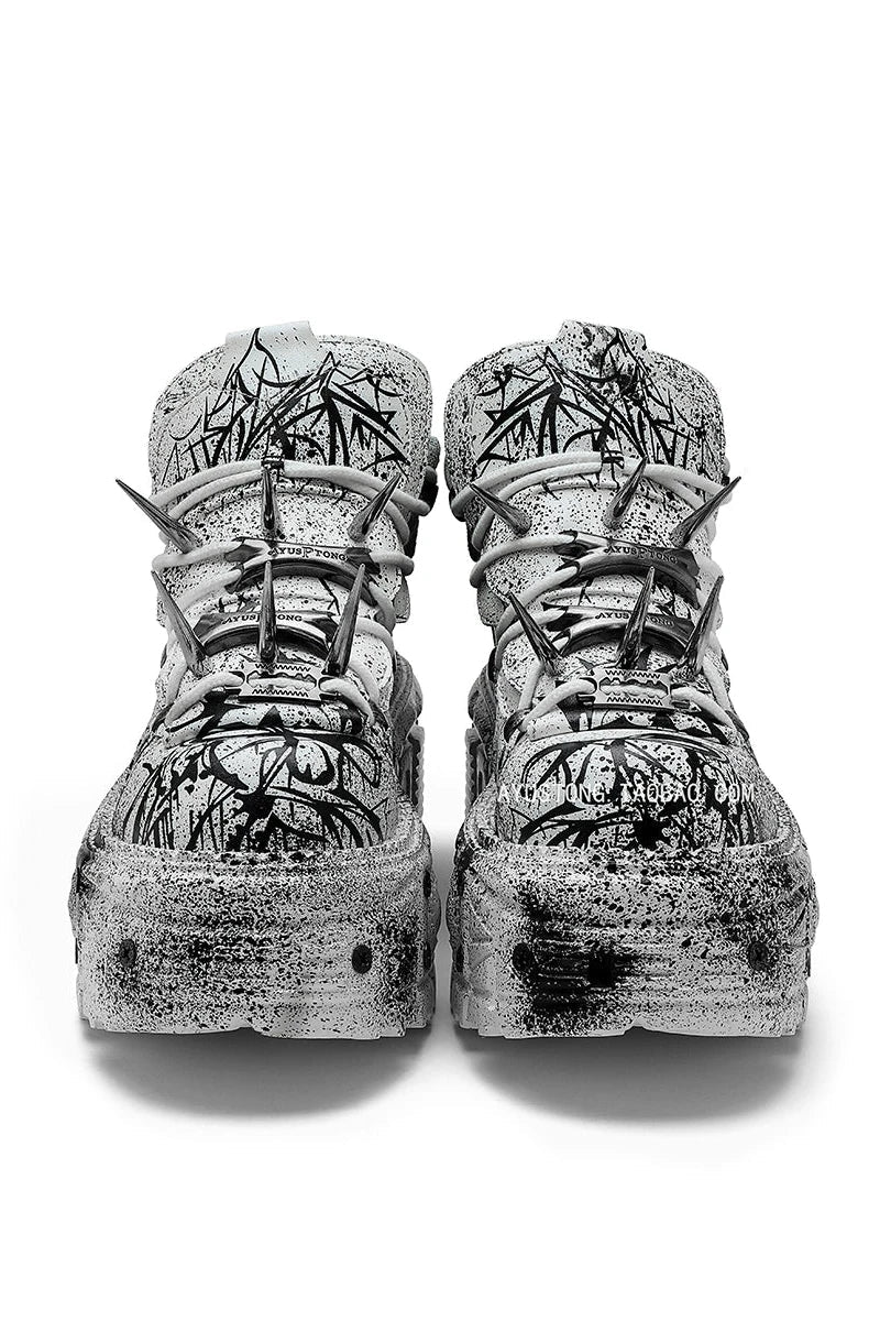 Crush Paint Design Platform Shoes